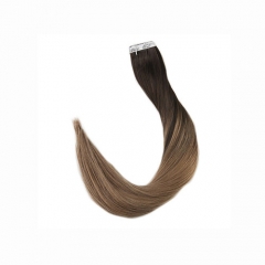 Tape in Haar Balayage Kleur 100% Echt Remy Human Hair Extensions 20 stks 50g Per Pakket Naadloze tape op Haar