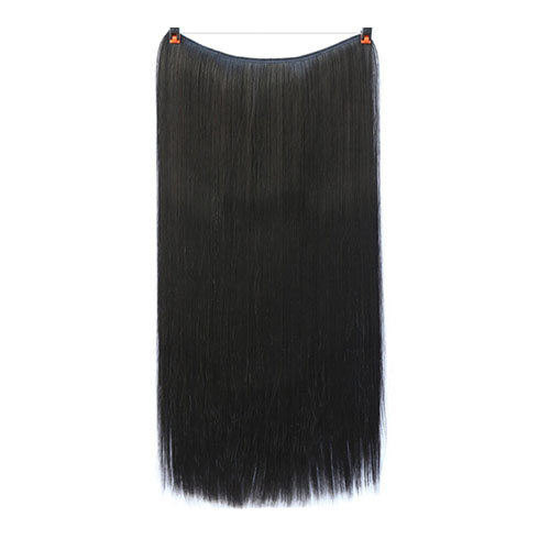 Extensions 22 inches Krullend Rechte Volledige Hoofd Onzichtbare Draad Secret String Geen Clips in Hair Extensions