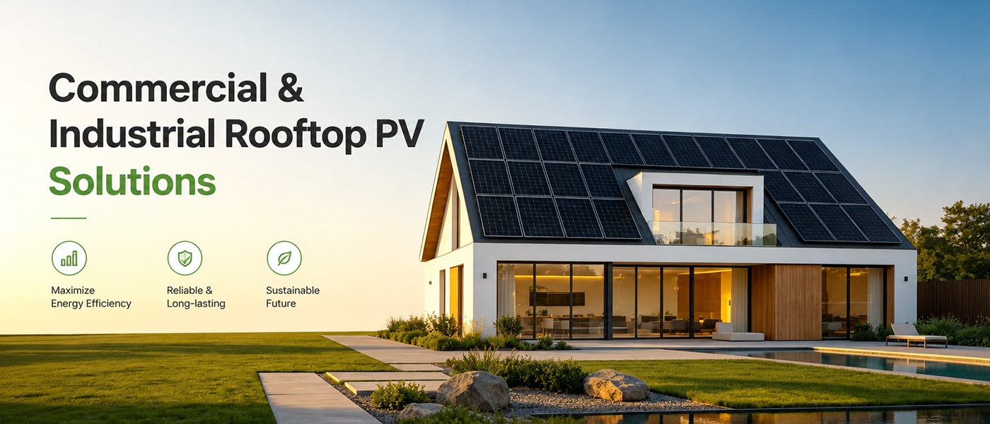 Commercial rooftop PV canopy